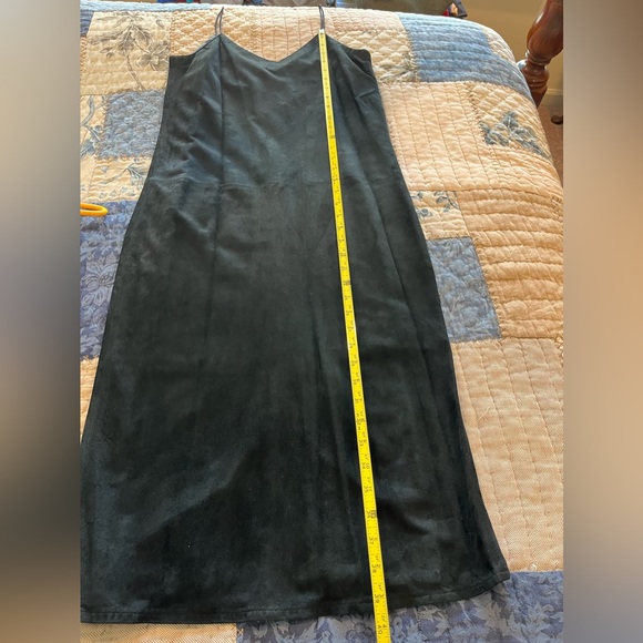 Black Suede Vintage 1980’s Dress - Picture 7 of 7